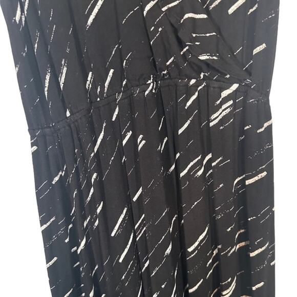 Apt. 9 Black & White Sleeveless V-Neck Side Slit Long Dress Women Sz S - Picture 5 of 12